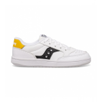 Scarpe Saucony Kids Boys Jazz Court Bianco e Nero e Oro Mis. 34 SK266303