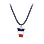 Brosway Collana FLAG acciaio bandiera blu bianca rossa BFL02