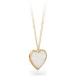 Brosway Collana REVER acciaio e pvd oro con cuore damascato BRV01